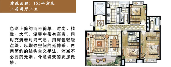 佳纳软装155平户型解析