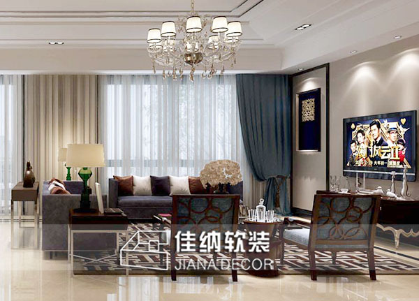 上海精装房家居软装修客厅