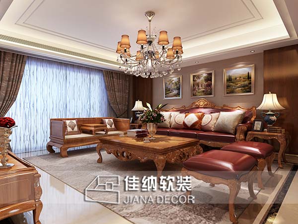 上海精装房家居软装修新中式风格