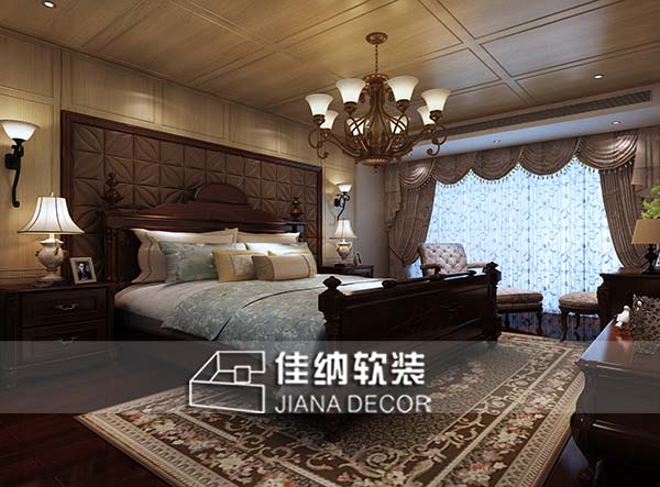 上海高端家庭软装公司为你打造专属中式卧室