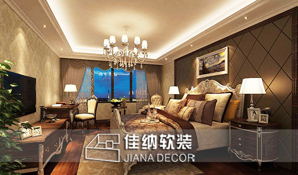 上海高端家庭软装公司为你打造专属古典卧室