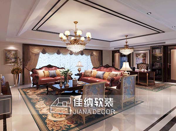 上海精装修房软装公司客厅软装墙面装饰