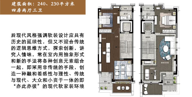 中骏天誉240平别墅软装解析