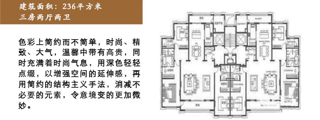 保利西岸236平米户型解析