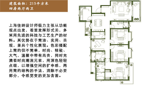 上和园户型215平米软装解析